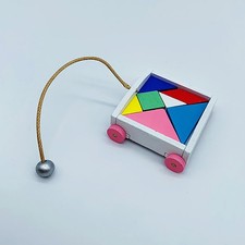 1/12 Dollhouse Mini Tangram Car Model Dollhouse Colorful Building Blocks Toys Legos (Building Juguetes) price