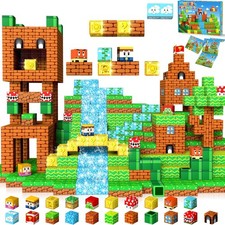 Bloques magnéticos Bloques de construcción magnéticos Montessori juguetes de construcción regalos de cumpleaños Legos (Building Juguetes) price