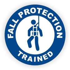 Calcomanía adhesiva de sombrero duro azul entrenado con protección contra caídas Fall Protection Equipamiento price