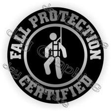 Calcomanía adhesiva de sombrero duro plateado certificada contra caídas Fall Protection Equipamiento price