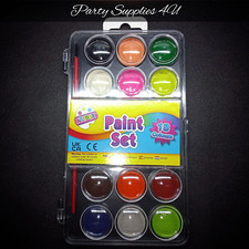 Juego de 18 acuarelas con pincel. Bloque de pintura/paleta/arte/artesanía/niños/niños Painting Suministros price