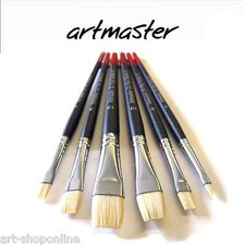 Pinceles de pintura al óleo de calidad profesional Artmaster tamaños planos Painting Suministros price