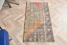Alfombra pequeña vintage de 2x3,8 pies (60x116 cm), alfombra hecha a mano marrón turco Turca- Style Inodoro price