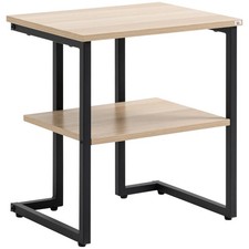 Mesa Auxiliar con Estante Mesita de Salón para Dormitorio Estudio Oficina Estilo Oficina Mesita price