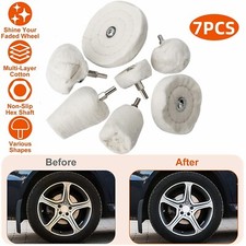 Kit de taladro de rueda de fregona almohadillas pulidoras pulidoras pulidoras pulidoras coche acero inoxidable de aluminio de 7 piezas Polisher/ Polishing Máquina price