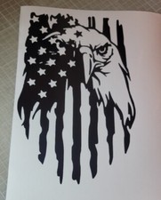 USA Flag Eagle Distressed decal sticker vinyl graphic American car truck window Adhesivo price