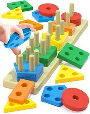 Montessori Juguetes Educativos para Niños Niños de 1+ Anos y Mas Forma de Madera Educativos Juguete price