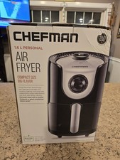 Freidora de Aire Personal Chefman 1.6L Negra Ahorro de Espacio Fácil Limpieza Temporizador Ajustable Integrable- en Fryers price