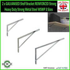 2x Soporte de Estante GALVANIZADO REFORZADO Fuerte Resistencia Metal Fuerte Acero WSWP Oficina Estante Unit price