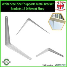 Soportes de estante de acero blanco soportes de soporte de metal 12 tamaños diferentes Oficina Estante Unit price