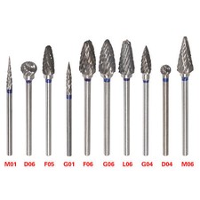 10 Pcs Dental Lab Polishing Bur Drills Tungsten Steel Carbide Burs HP 2.35MM Drills price