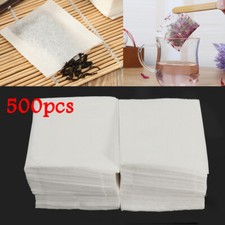 500Pcs Disposable Empty Teabags Non-Woven Heat Seal Filter Herb Loose Tea Bag Tea price
