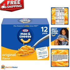 Irresistible Kraft Mac and Cheese Juego de 12 cajas - Preparación mínima, máxima comodidad Butter y Margarine price