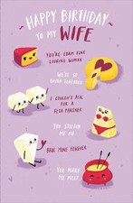 Tarjeta de cumpleaños poema de esposa queso Cheese price