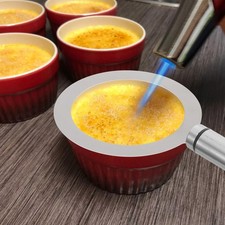 Borde de taza de leche con mango de acero inoxidable Brulee Herramientas Anillos de café Hornear Milk price