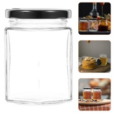 Tarro de miel con tapa recipiente de miel de vidrio dispensador tarro de mermelada para el hogar 4 piezas Honey y Jam price