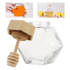 Contenedor de tarro de miel de vidrio sellado olla de miel transparente 2 piezas Honey y Jam price