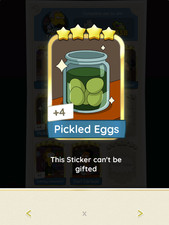 Huevos en escabeche Monopoly Go Golden Blitz 4 estrellas Eggs price
