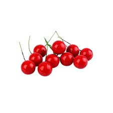 48 PIEZAS Frutas Artificiales Decorativas Cerezas Falsas para Decoración Fruits price