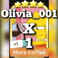 1 x More Coffee ⭐⭐⭐⭐ Set 16 :- Mono_poly_Go Golden Blitz Sticker :- Fastest Coffee price