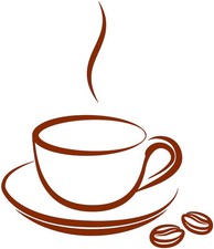 Coffee cup vinyl decal, coffee seed sticker, espresso decals, Kitchen decal Coffee price