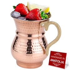 Vaso de cobre turco HAKAN, taza mula Moscú, taza Ayran de cobre, 8,4 oz Ayran price