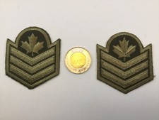 2 Canadian Military Patches Army Combat Sergeant Canadian Insignia Iron-on/Sew Insignia price