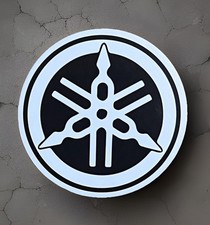 Yamaha Motorsports Insignia Sticker.*Glossy*Size: 2”Round.  Free USA Ship W/Trac Insignia price