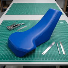 Suzuki LT250R Quadracer Seat Cover 1987 To 1992 Blue Vinyl Seat Cover Agua price