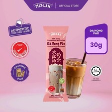 MIX-LAH Da Hong Pao té con leche 大红袍奶茶 3 en 1 sobre bebidas frías y calientes (30 g) Cold Powdered Drinks price