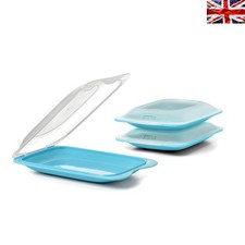 Juego compacto de 3 contenedores de nevera para carnes frías - tapas extraíbles y duraderas Deli Meats price