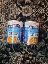 2 LATAS Progresso Light Sopa de Fideos de Pollo 18.5 OZ Lata Toda Carne Blanca White Meat price