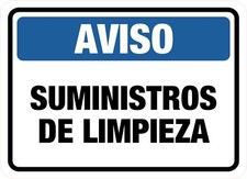 Letrero de puerta o pared clásico con marco Plus Aviso Suministros De Limpieza Limpieza Suministros price