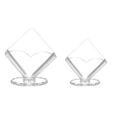Dispensador de pañuelos transparentes con soporte de servilletas de acrílico reutilizable de 2 piezas para sala de estar Napkin price