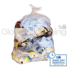 20 BOLSAS DE BASURA TRANSPARENTES RESISTENTES DE SERVICIO ESTÁNDAR 18x29x39" Basura Bolsos price