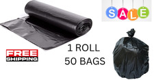 50 SACOS DE BASURA NEGROS DE ALTA RESISTENCIA BOLSAS DE BASURA GRUESAS FUERTES BOLSAS DE BASURA Basura Bolsos price