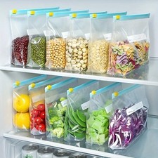 Bolsas de almacenamiento de alimentos Ziplock reutilizables 45 piezas congelador de pie frutas verduras Refrigerator Bolsos price