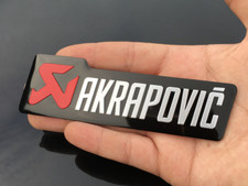 Aluminum AKRAPOVIC Exhaust Heat Resistant Foil Car Emblem Badge Decal Stickers Aluminum Foil price