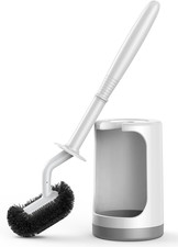 Juego cepillo inodoro diseno curva limpieza profunda compacto bano RV blanco Inodoro Set price