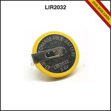 Accu 3.6v LiR2032 batería recargable para soldar pila de boton Litio ION 2 Pines Batería price