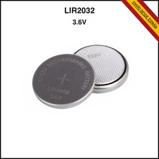 Accu 3.6v 40mAh LiR2032 2032 batería recargable pila de boton Litio ION Batería price