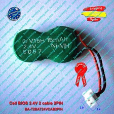 Batería CMOS BIOS 2/V15H o 2/V20H 2.4V 15mAh o 20mAh cable 2PIN. Battery Batería price