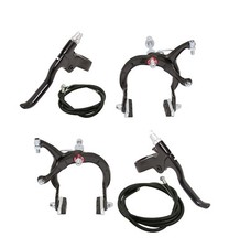 ALTALINE 1000A NEGRO BICICLETA CRUCERO/JUEGO FRENOS DE ALEACIÓN DE CARRETERA VINTAGE DELANTEROS Y TRASEROS. Bicicletas urbanas y touring price