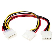 Cable divisor de alimentación Y LP4 a doble LP4 para unidades de CD DVD y discos duros IDE CD y DVD Drives price