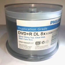 Philips DVD+R DL Doble Capa, Grado de Duplicación, nuevo paquete sellado de 50/husillo CD y DVD Drives price
