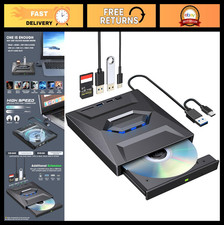Unidad de CD DVD externa USB 3.0 y grabadora USB-C, unidad óptica portátil con concentrador y CD y DVD Drives price
