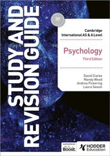 Cambridge International AS/A Level Psychology Study and Revision Guide Third Psychology Study Guides price