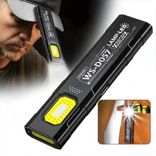 Mini EDC USB Rechargeable LED Flashlight COB Lamp • Magnetic Portable Light Flashlight price