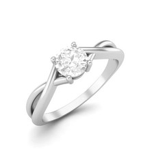 Anillo de plata esterlina infinita circonita cúbica anillo solitario redondo promesa para mujer Diamond Solitaire Anillo price