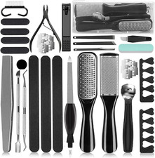 Kit De Pedicura Profesional 36 Piezas Para El Cuidado Los Pies Lima Escofina Callos Foot Cuidado price